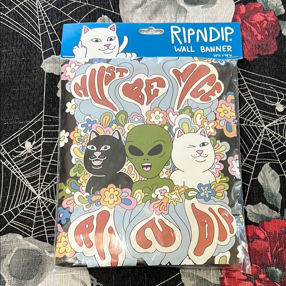 NEW RIPNDIP CHILD FLOWER WALL BANNER 30” x 48”
